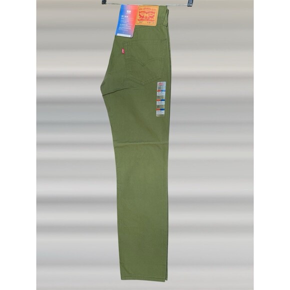 Levi’s Performance 511 Slim Stretch All Seasons Tech Green Pants Men’s W30 L30 - Picture 6 of 16
